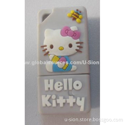 Lovely Hello Kitty 2GB, 4GB, 8GB, 16GB, 32GB USB Flash Drive for Promotion Gifts
